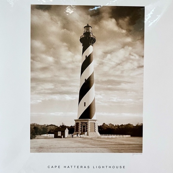 ๐ 2 Sepia Lighthouse Photographs on 8โx10โ Mat Board Wall Art by Steve Exum - Picture 3 of 6